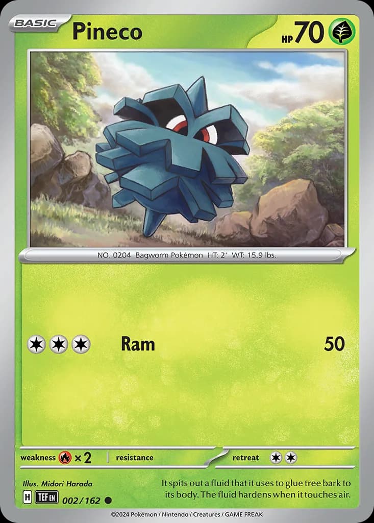 Temporal Forces Pineco card front, 2/162