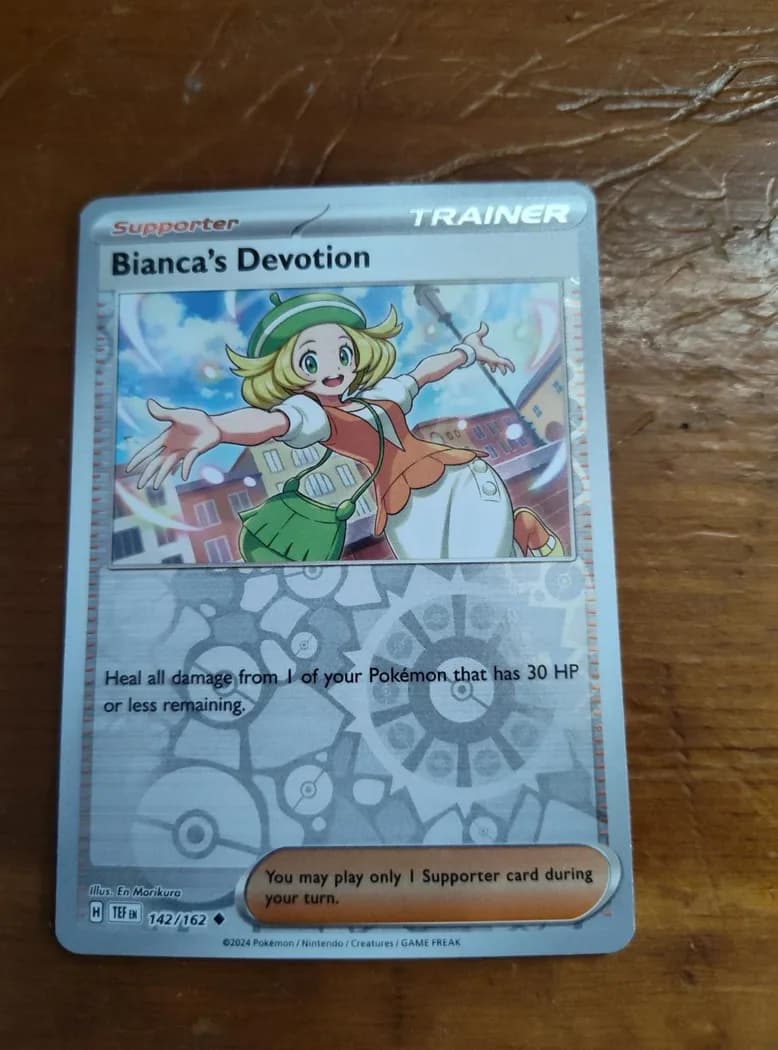 Bianca's Devotion reverse holo card front, Temporal Forces 142/162
