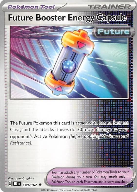 Future Booster Energy Capsule reverse holo card front, Temporal Forces 149/162