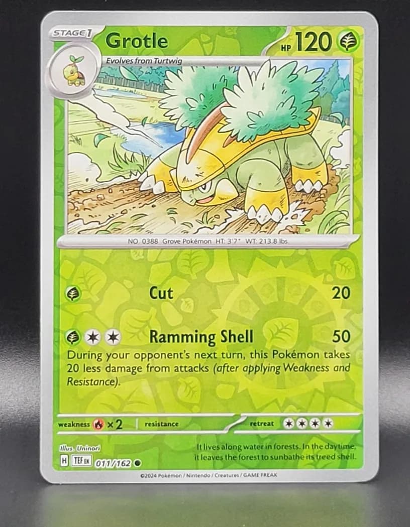 Grotle reverse holo card front, Temporal Forces 11/162