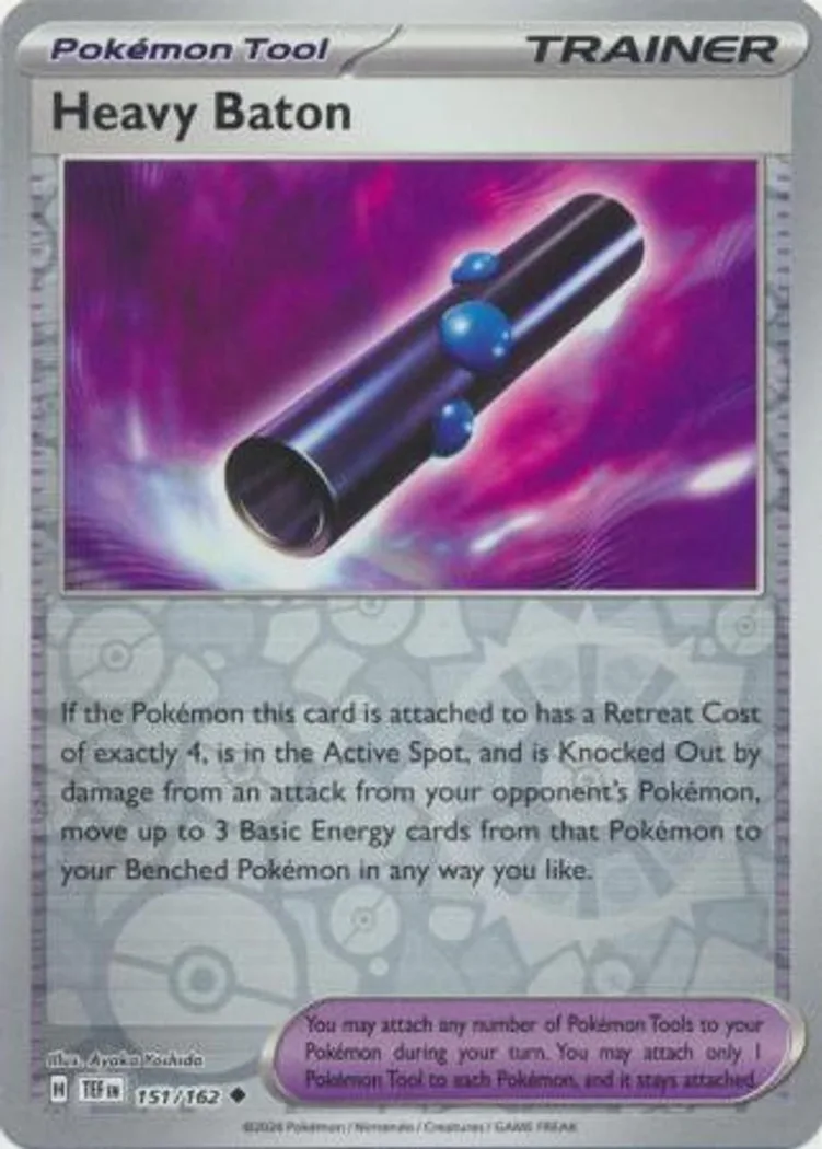 Heavy Baton reverse holo card front, Temporal Forces 151/162