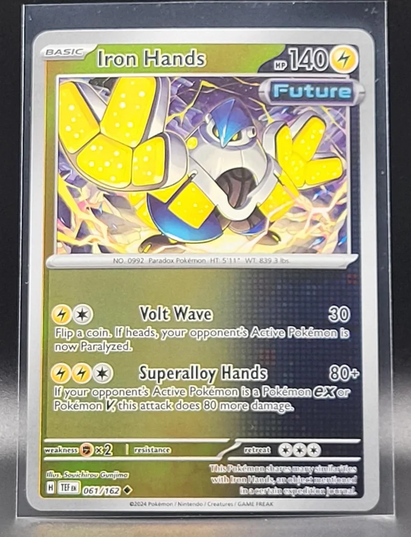 Iron Hands reverse holo card front, Temporal Forces 61/162