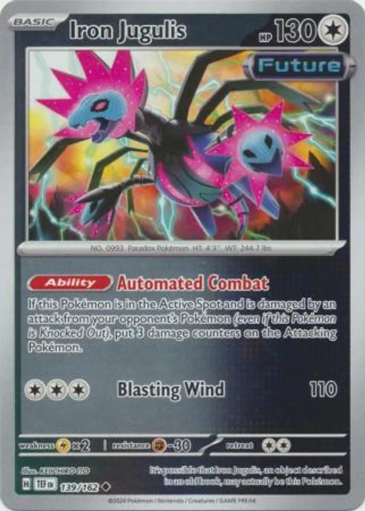 Iron Jugulis reverse holo card front, Temporal Forces 139/162