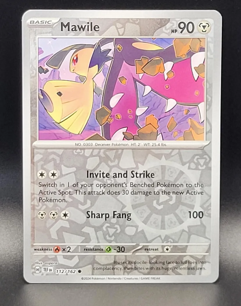 Mawile reverse holo card front, Temporal Forces 112/162