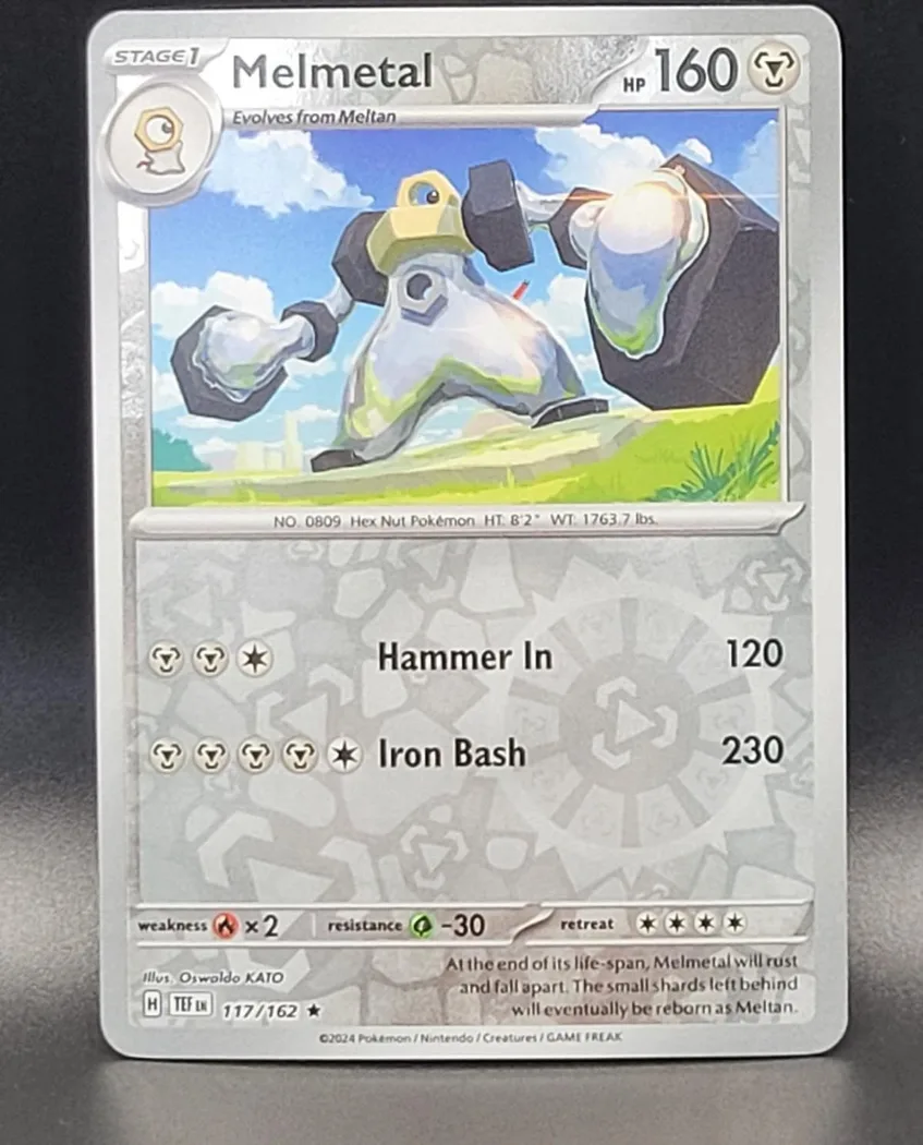Melmetal reverse holo card front, Temporal Forces 117/162