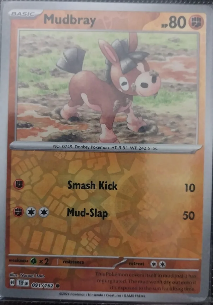 Mudbray reverse holo card front, Temporal Forces 91/162