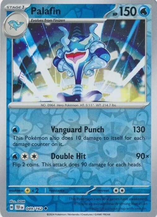Palafin reverse holo card front, Temporal Forces 49/162