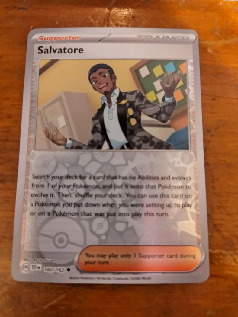 Salvatore reverse holo card front, Temporal Forces 160/162