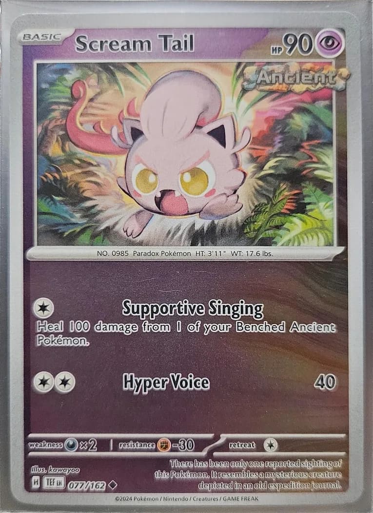 Scream Tail reverse holo card front, Temporal Forces 77/162