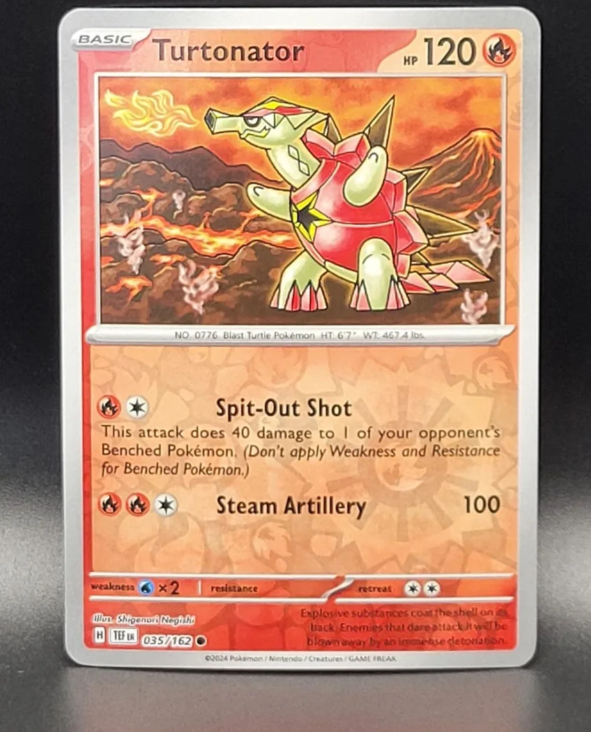 Turtonator reverse holo card front, Temporal Forces 35/162