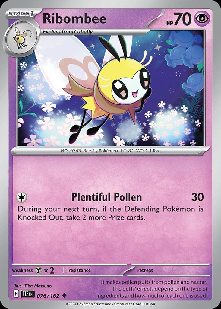 Temporal Forces Ribombee card front, 76/162