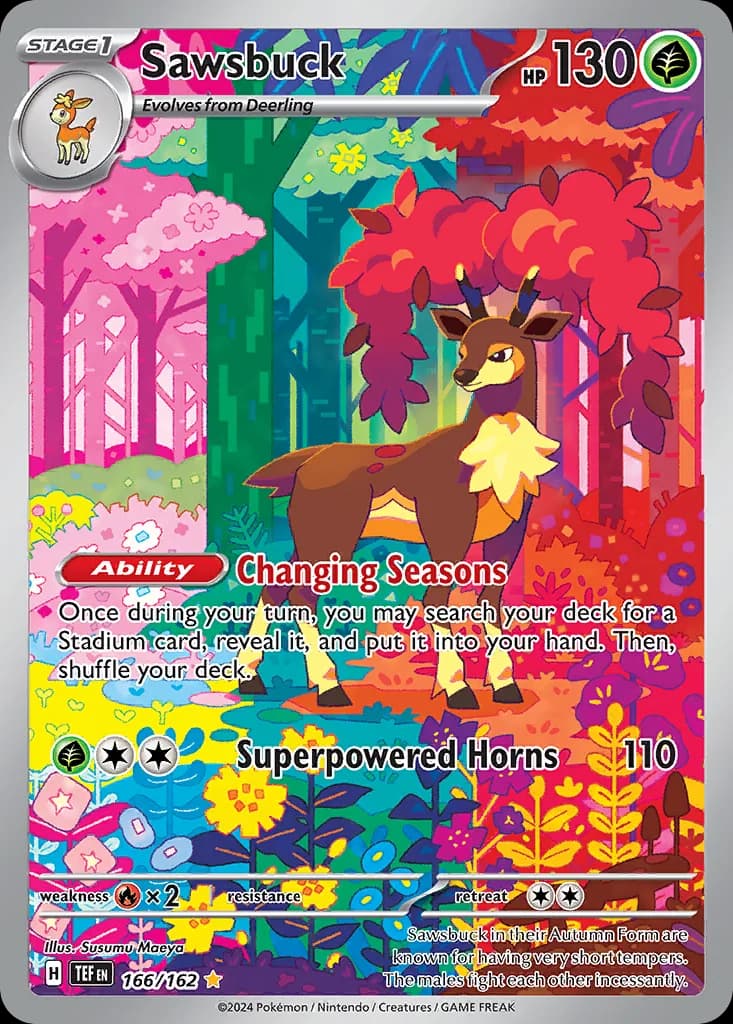 Temporal Forces Sawsbuck card front, 166/162