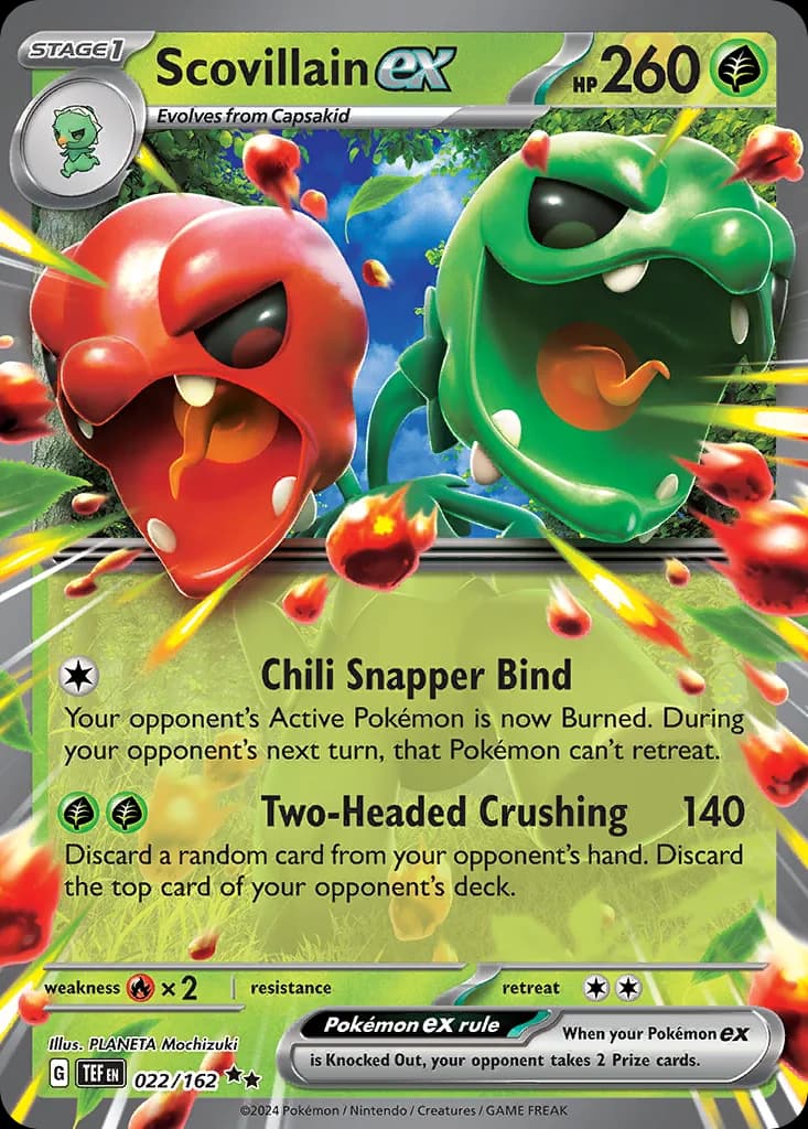 Temporal Forces Scovillain ex card front, 22/162