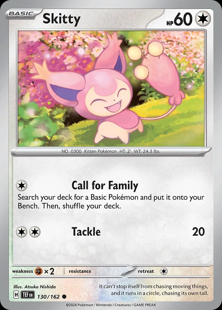 Temporal Forces Skitty card front, 130/162