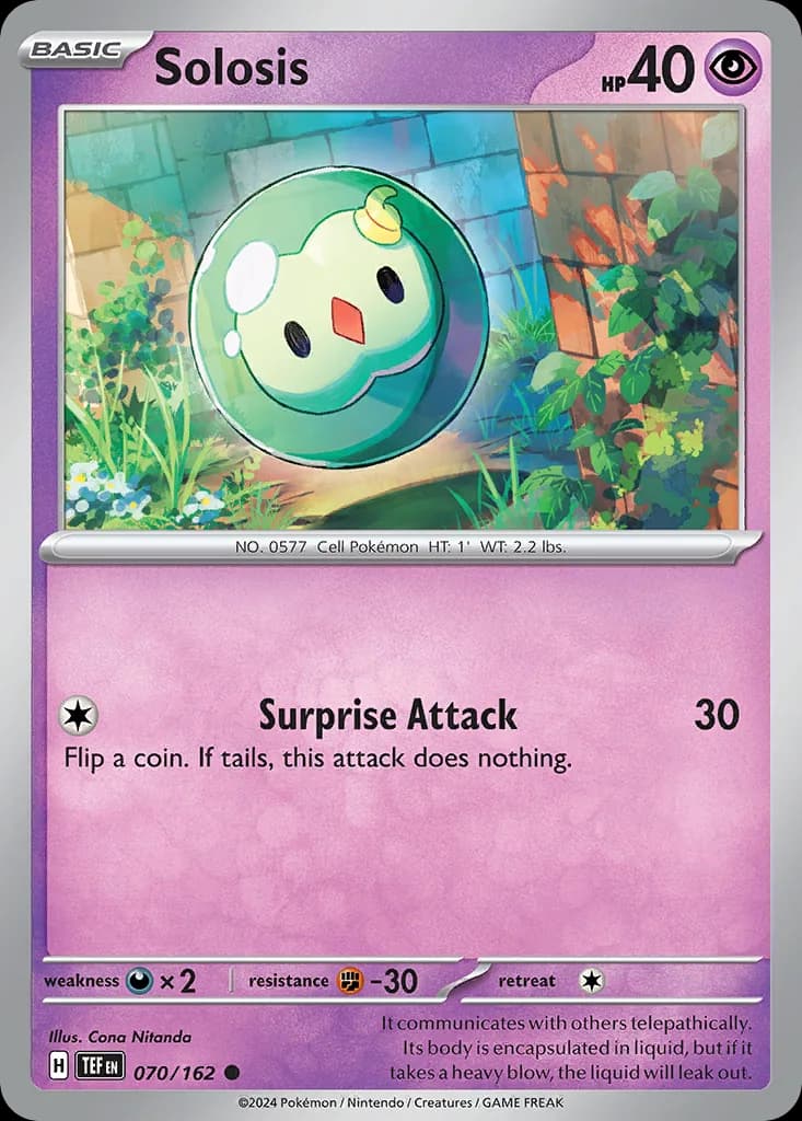 Temporal Forces Solosis card front, 70/162