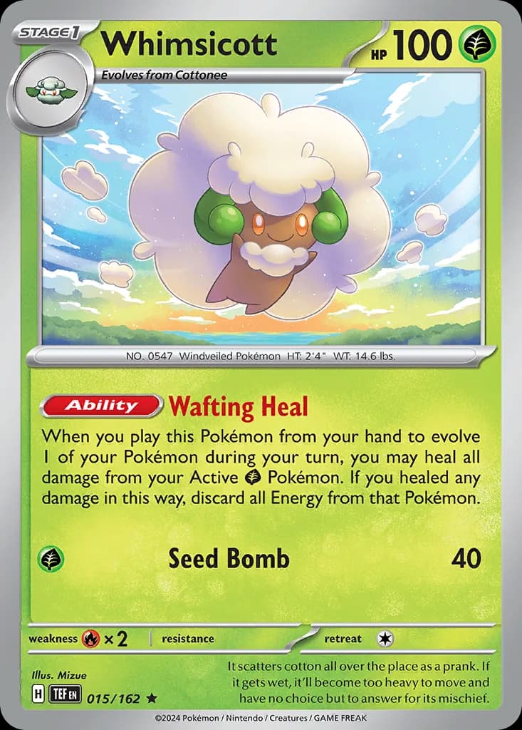 Temporal Forces Whimsicott card front, 15/162