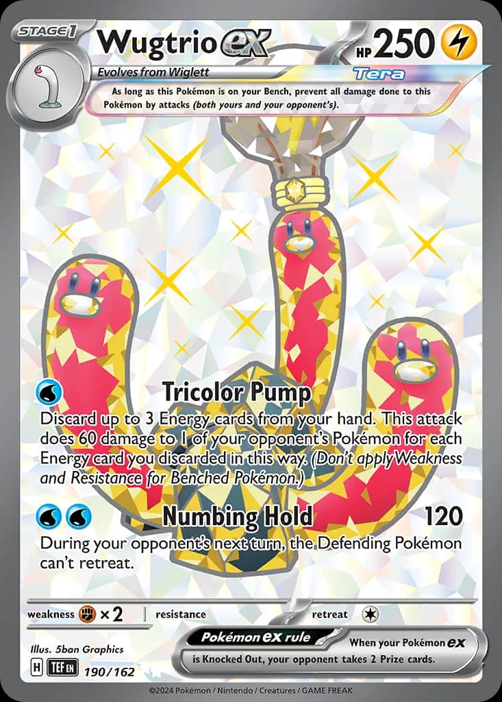 Temporal Forces Wugtrio ex card front, 190/162