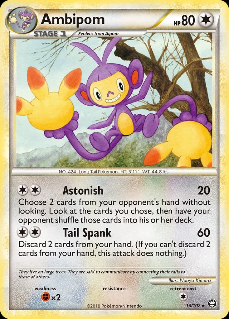 Triumphant Ambipom card front, 13/102