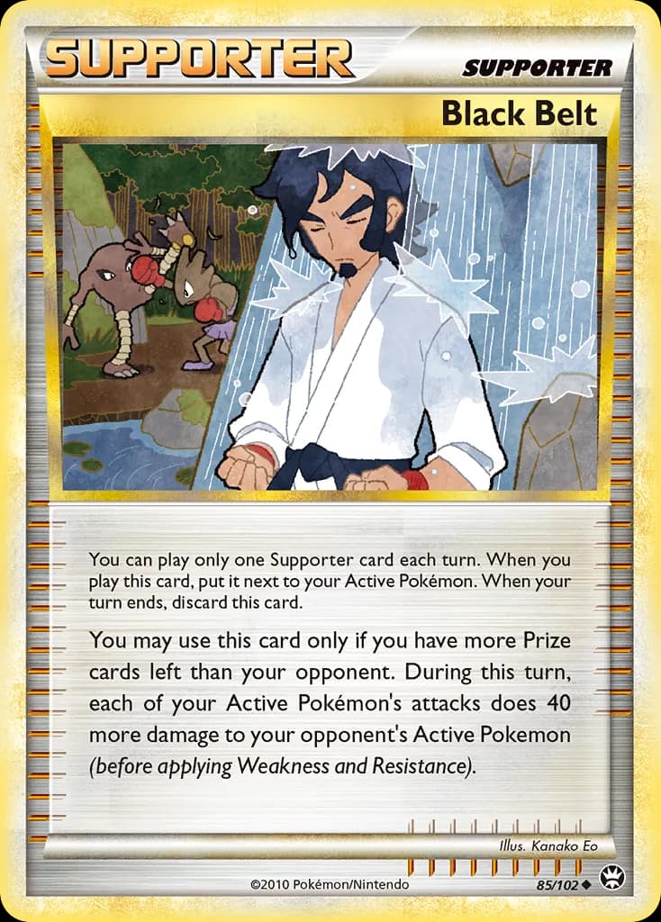 Triumphant Black Belt card front, 85/102