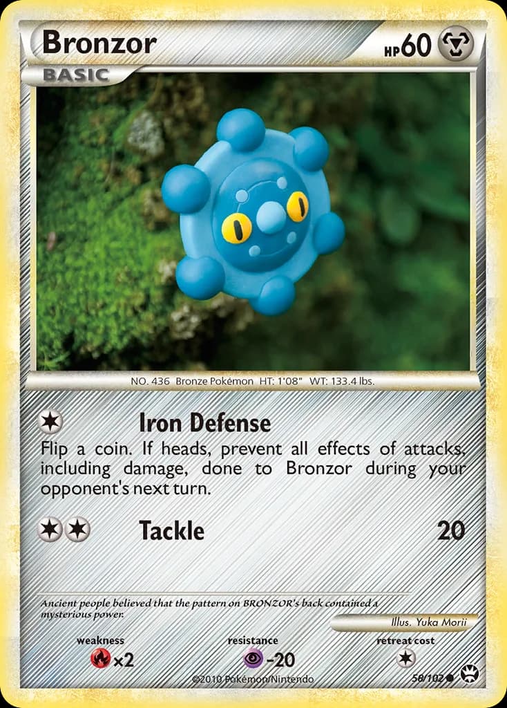 Triumphant Bronzor card front, 58/102