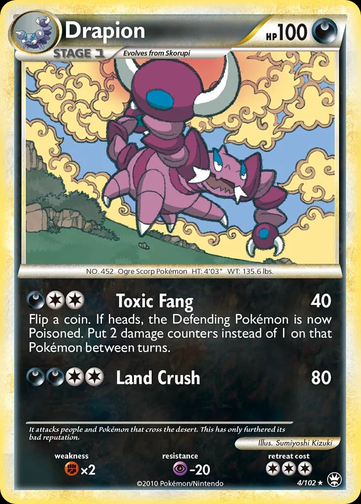 Triumphant Drapion card front, 4/102