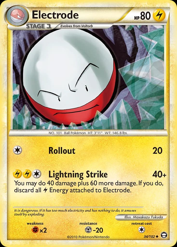 Triumphant Electrode card front, 34/102
