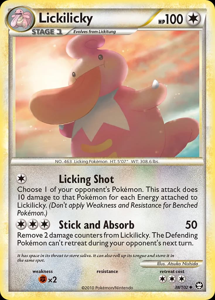 Triumphant Lickilicky card front, 38/102
