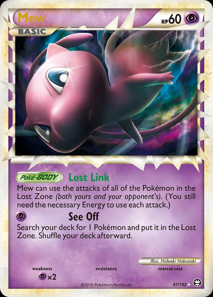 Mew card front, Triumphant 97/102