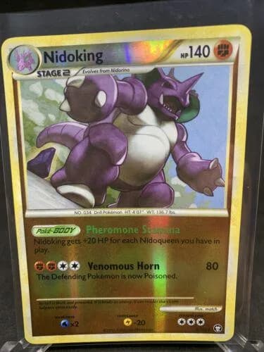Nidoking reverse holo card front, Triumphant 6/102