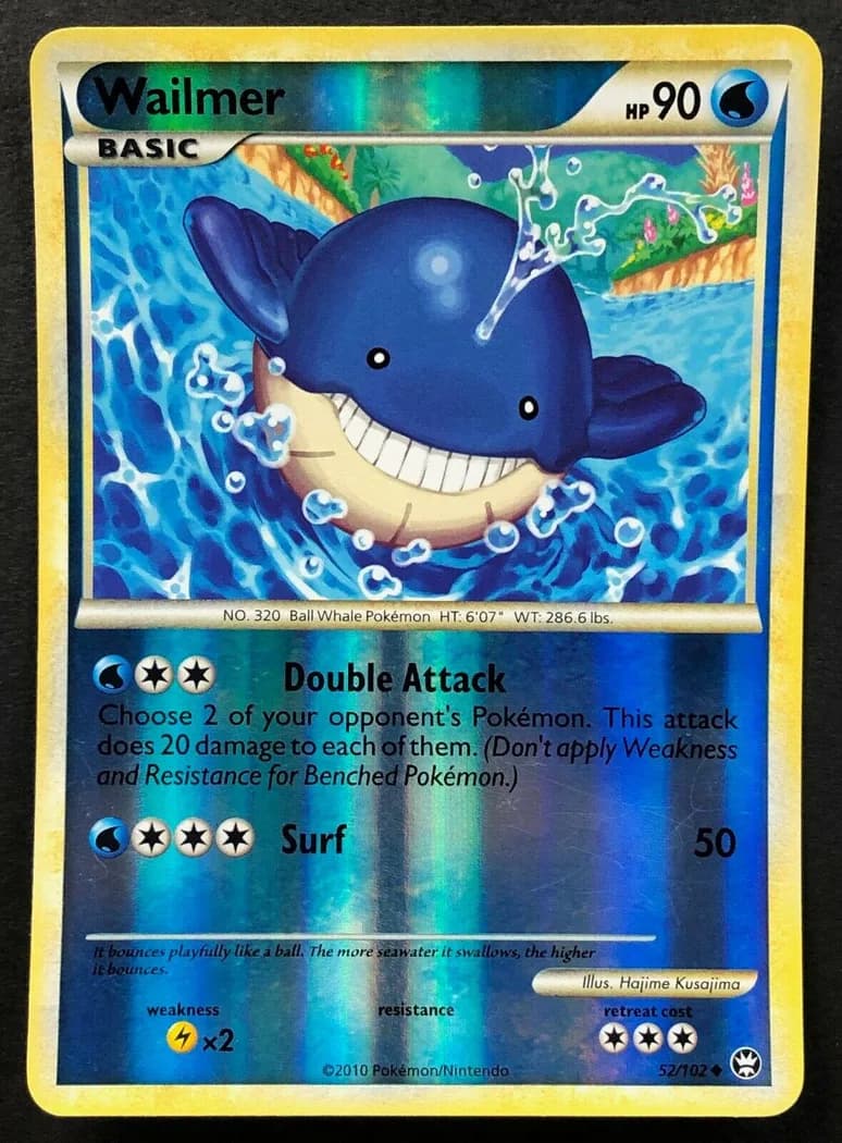 Wailmer reverse holo card front, Triumphant 52/102
