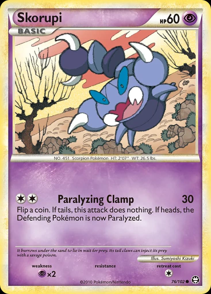 Triumphant Skorupi card front, 76/102