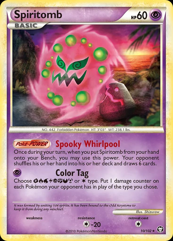 Triumphant Spiritomb card front, 10/102