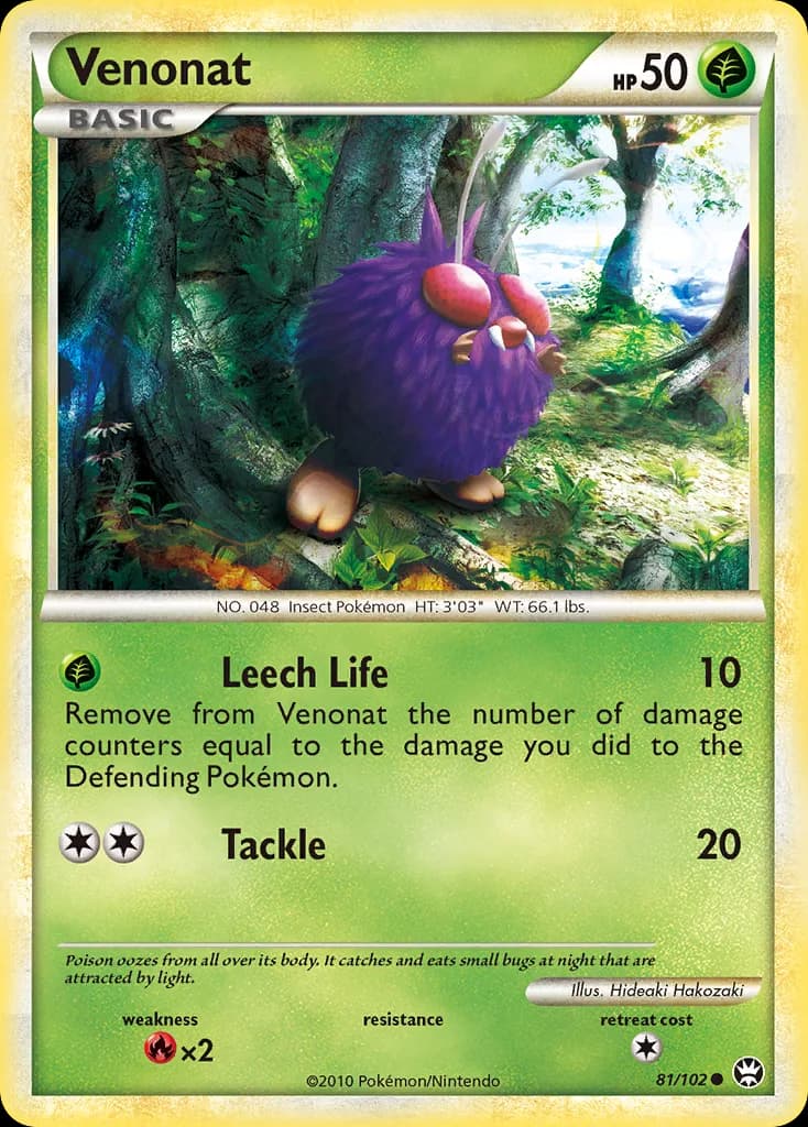 Triumphant Venonat card front, 81/102