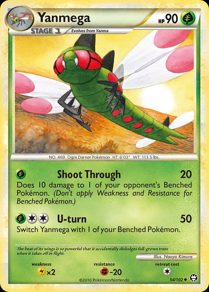 Triumphant Yanmega card front, 54/102