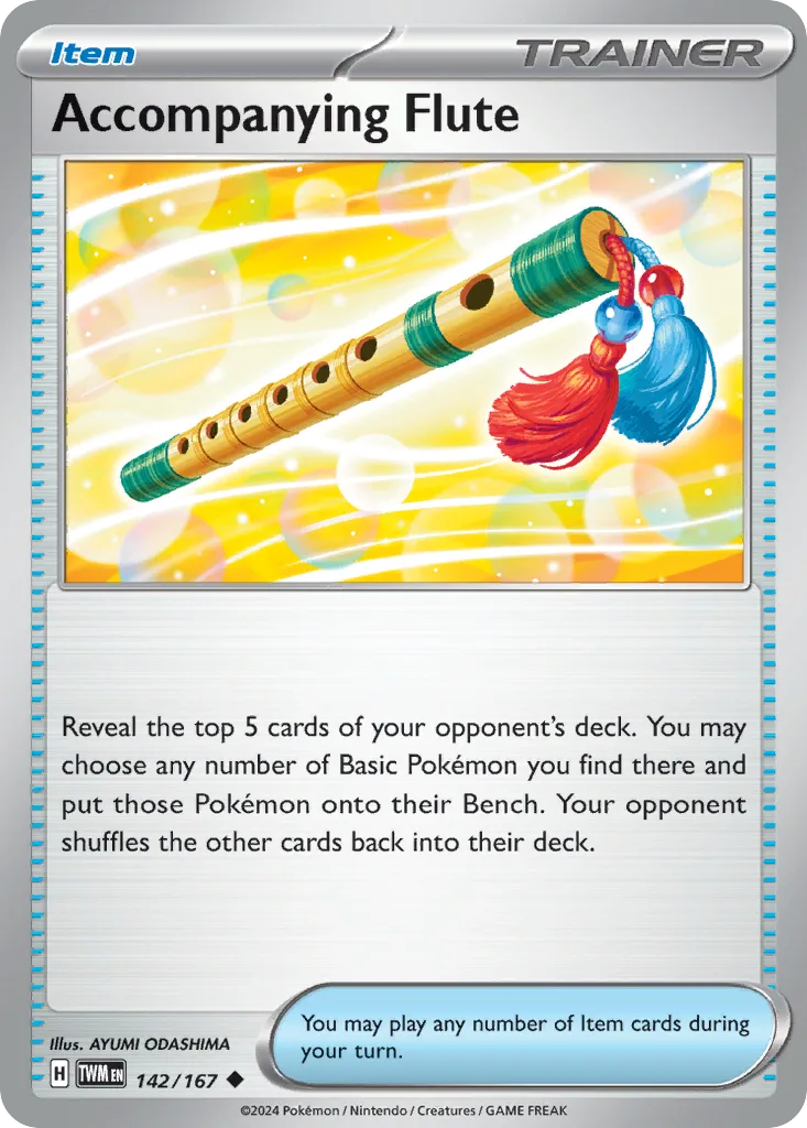 Twilight Masquerade Accompanying Flute card front, 142/167