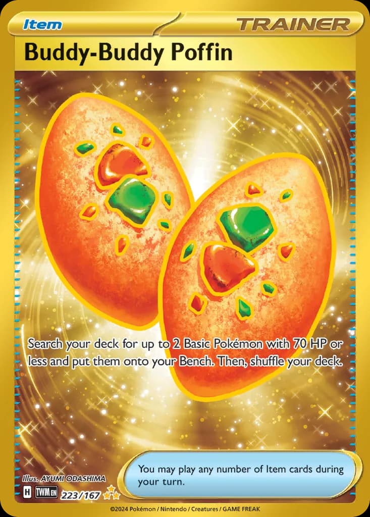 Twilight Masquerade Buddy-Buddy Poffin card front, 223/167