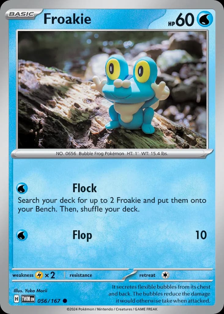 Twilight Masquerade Froakie card front, 56/167