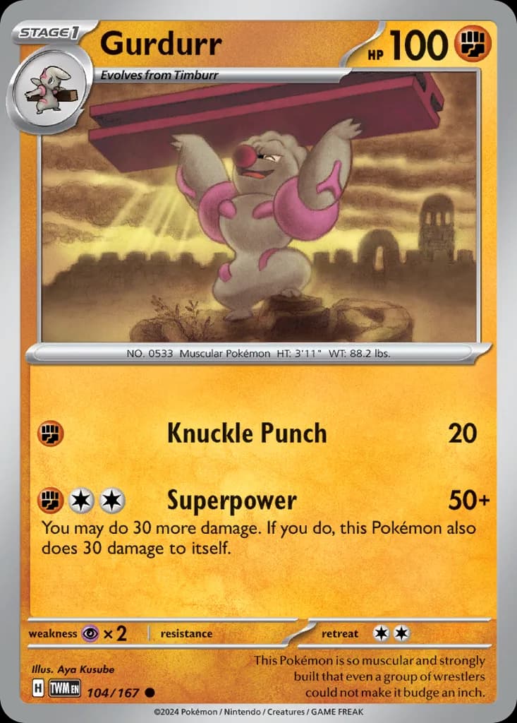 Twilight Masquerade Gurdurr card front, 104/167