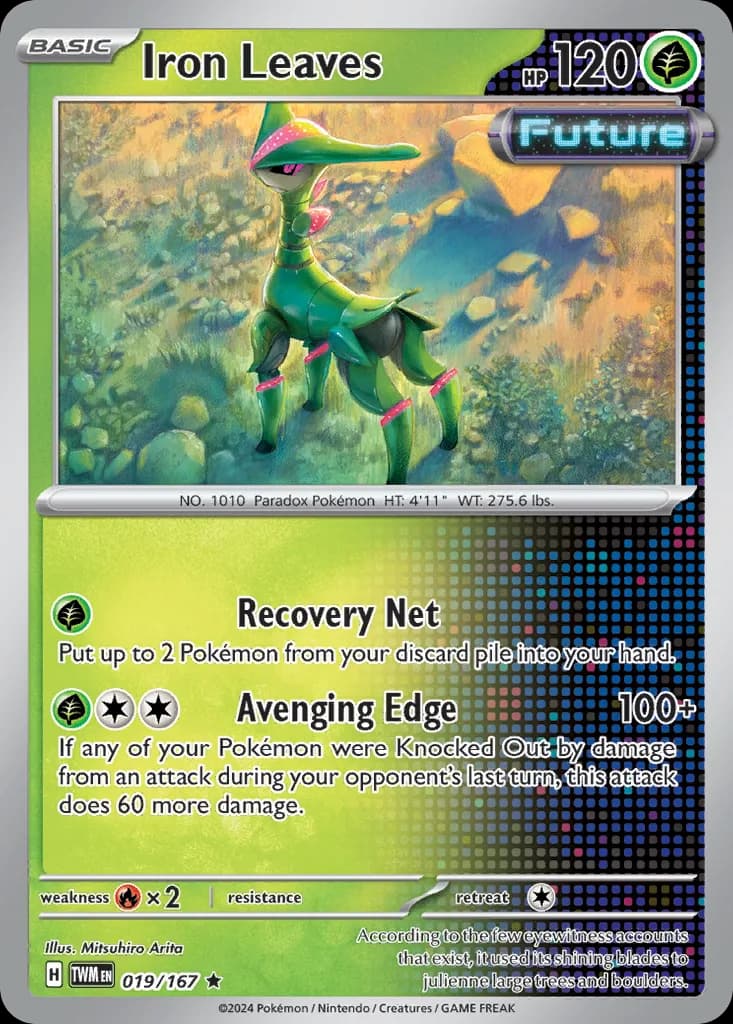Twilight Masquerade Iron Leaves card front, 19/167