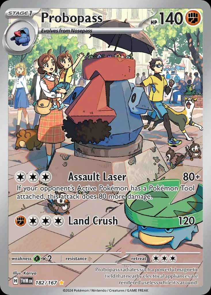 Twilight Masquerade Probopass card front, 182/167
