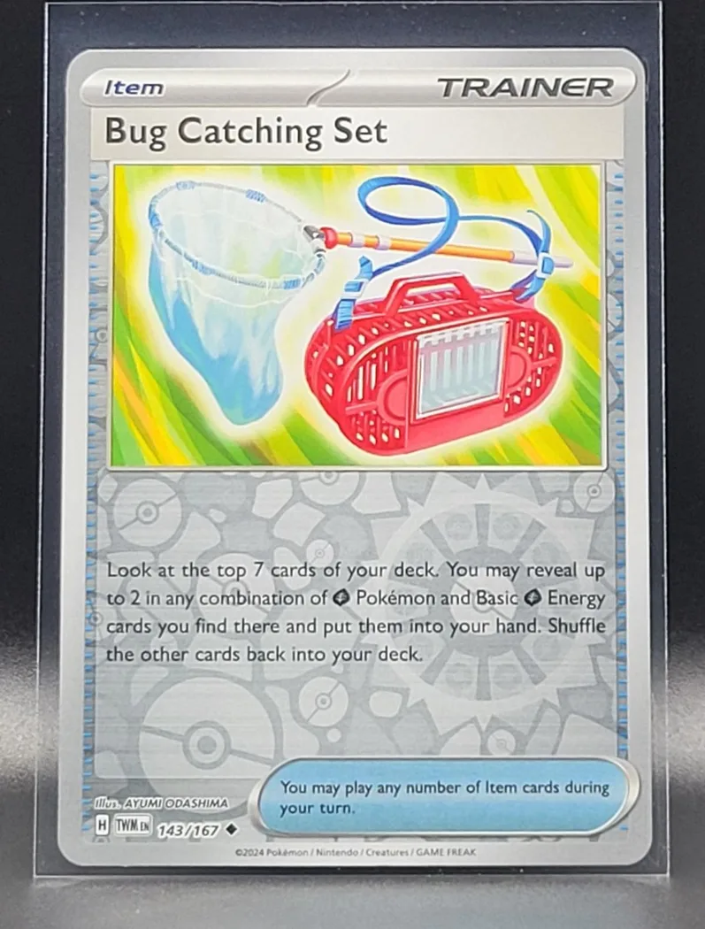 Bug Catching Set reverse holo card front, Twilight Masquerade 143/167