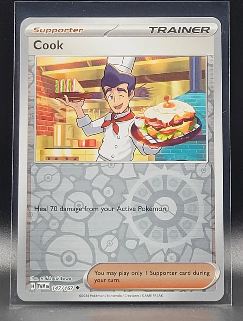 Cook reverse holo card front, Twilight Masquerade 147/167