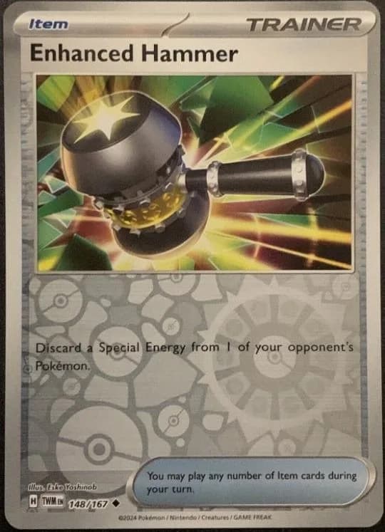 Enhanced Hammer reverse holo card front, Twilight Masquerade 148/167