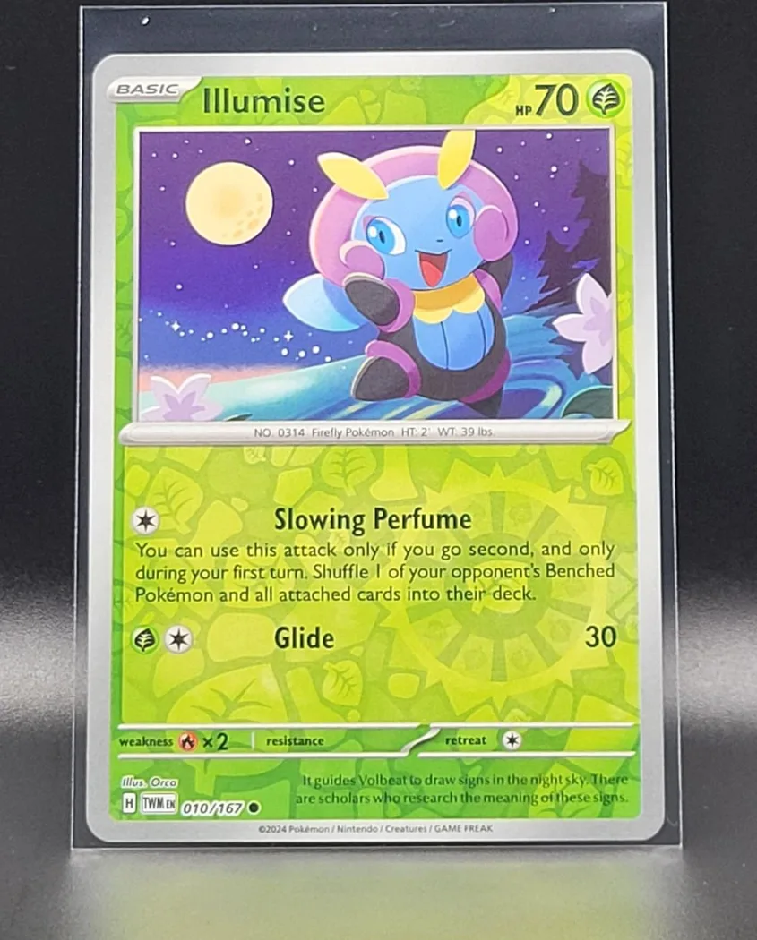 Illumise reverse holo card front, Twilight Masquerade 10/167