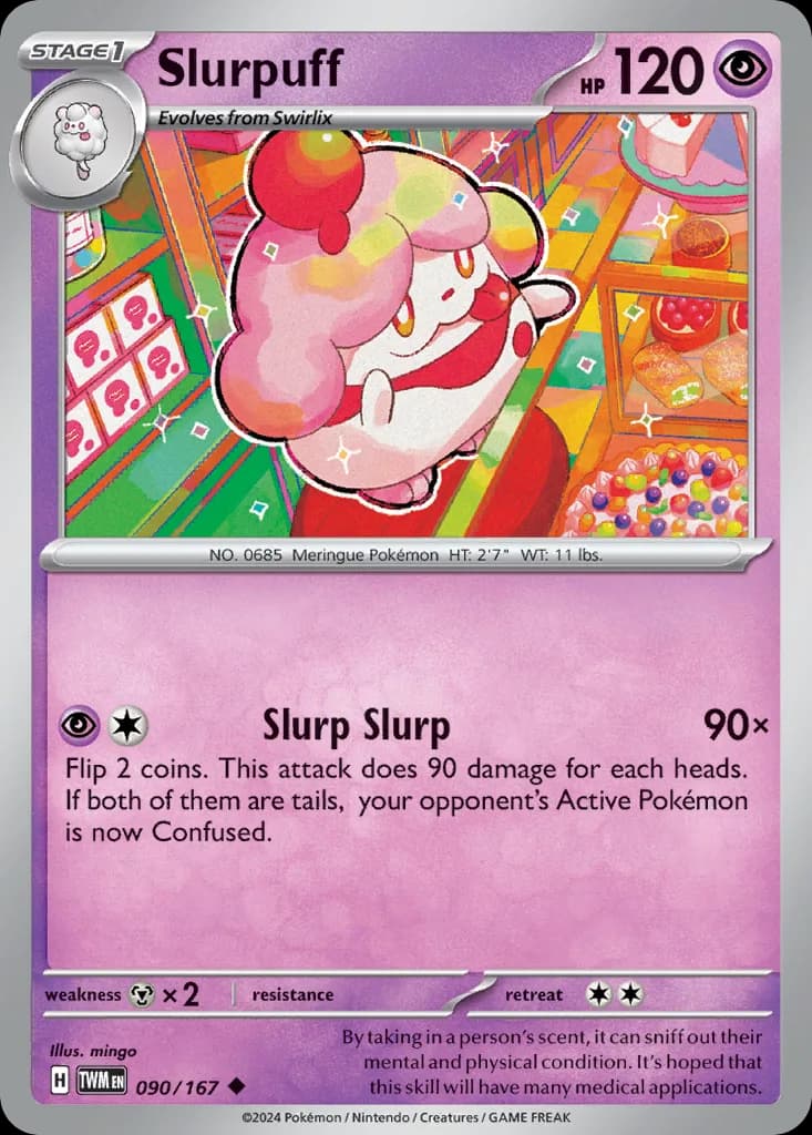 Twilight Masquerade Slurpuff card front, 90/167