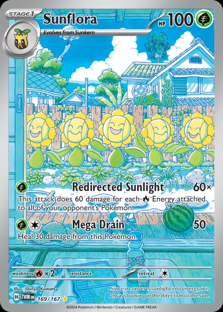 Twilight Masquerade Sunflora card front, 169/167