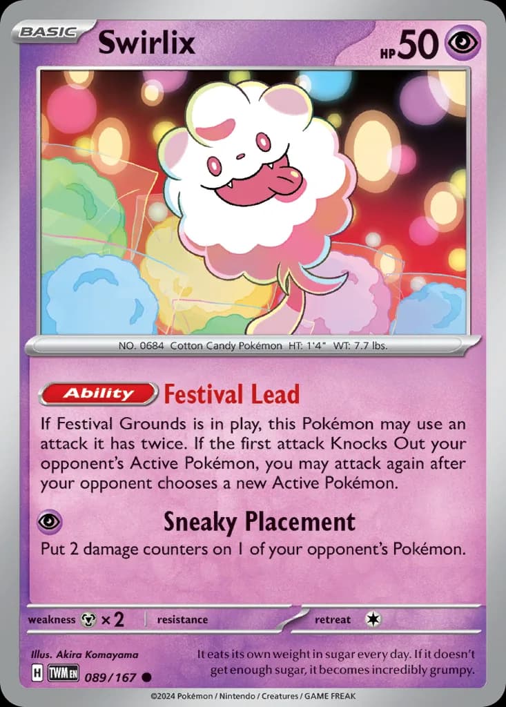Twilight Masquerade Swirlix card front, 89/167