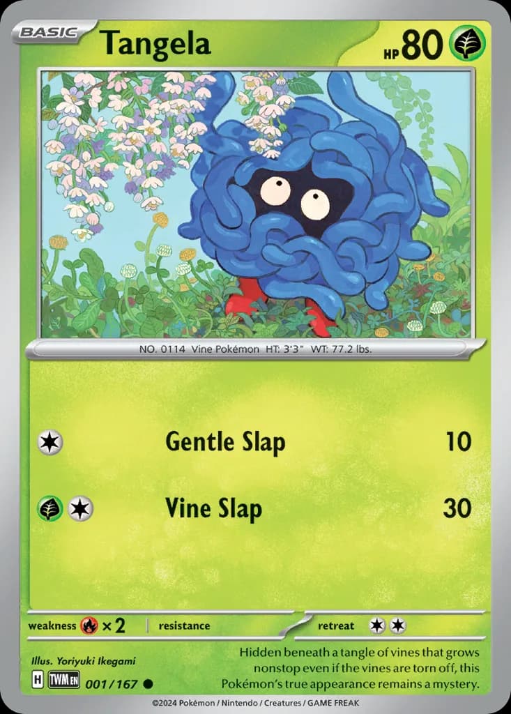 Twilight Masquerade Tangela card front, 1/167