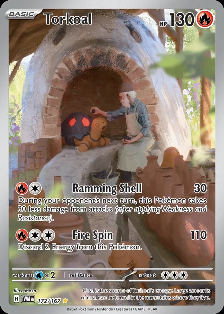 Twilight Masquerade Torkoal card front, 172/167
