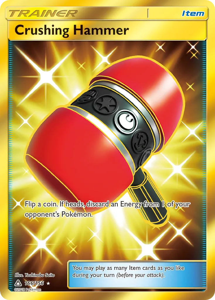 Ultra Prism Crushing Hammer card front, 166/156